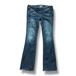 Y2K Refuge Runway Everyday Boot Jeans Women’s Size 10 R Dark Wash Denim Bootcut